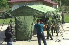 TNI Dirikan Tenda di Sekolah yang Hancur akibat Gempa