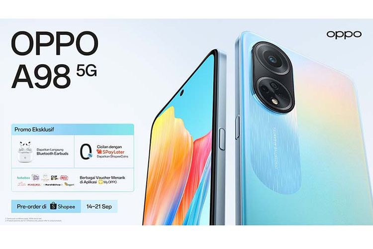 Selama masa pemesanan Oppo A98 5G, Oppo memberikan sejumlah benefit. 