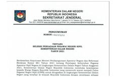 Kemendagri Buka 197 Formasi CPNS 2021, Simak Informasinya