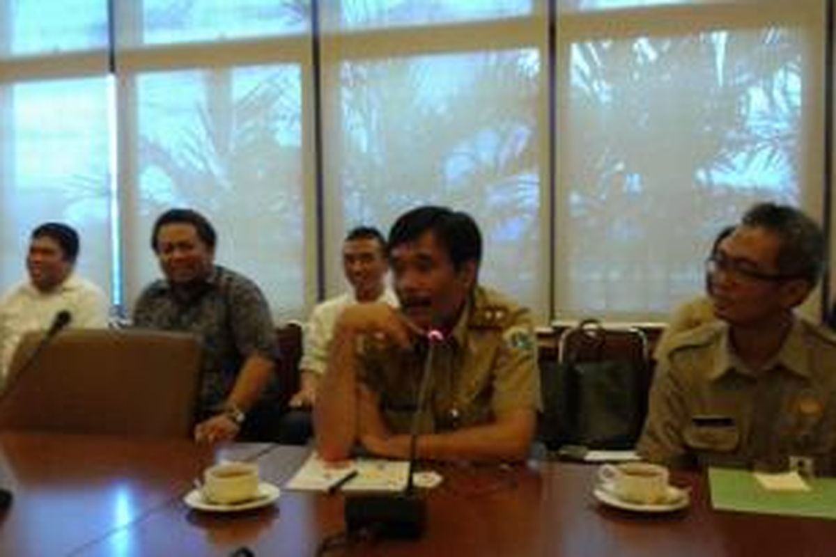 Wakil Gubernur DKI Jakarta, Djarot Saiful Hidayat, berkunjung ke kantor redaksi Harian Kompas, Rabu (7/1/2015).
