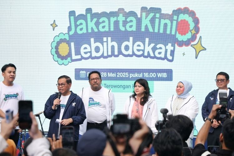 Gubernur DKI Jakarta, Pramono Anung saat menghadiri peluncuran kembali JAKI di Terowongan Kendal, Jakarta Pusat, seperti dikutip dari jakarta.go.id, Rabu (28/5/2025).