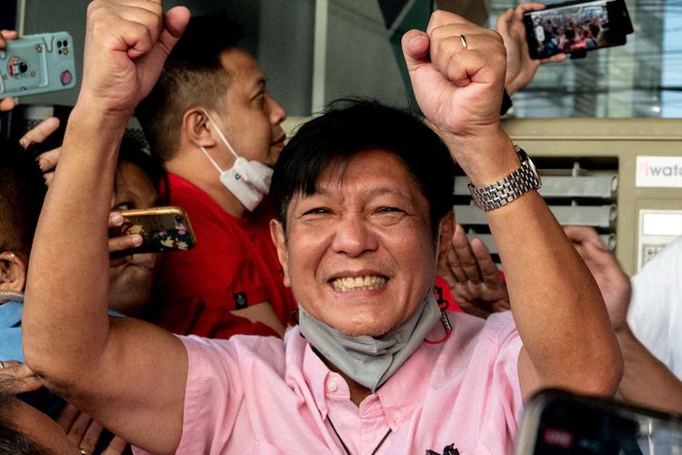 Ferdinand Bongbong Marcos Jr memenangi pemilihan presiden Filipina dengan mendapatkan 59 persen suara