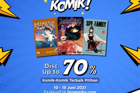 Gramedia Gelar Bazar Komik, Ada Diskon hingga 70 Persen