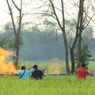 Fenomena Semburan Api di Tengah Persawahan Indramayu, Warga Dengar Suara Seperti Jet hingga Tercium Bau Gas