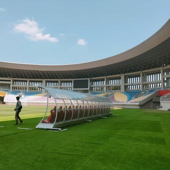 Stadion Manahan Solo, Jawa Tengah, pada Senin (28/8/2023).
