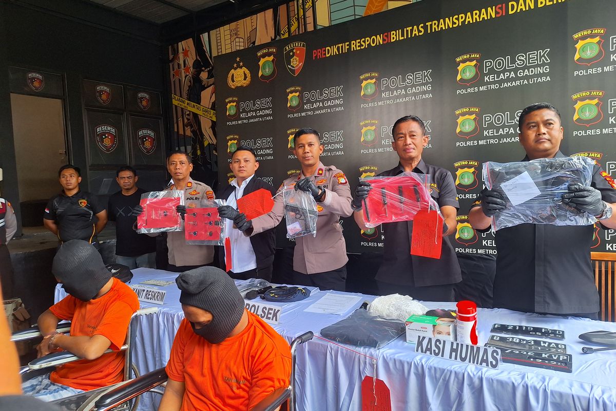 Polisi Tangkap 2 Pelaku Curanmor Bersenjata Airsoft Gun di Kelapa Gading, 3 Pelaku  Buron