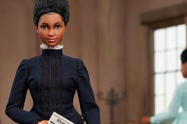 Ida B Wells dalam seri boneka Barbie terbaru.