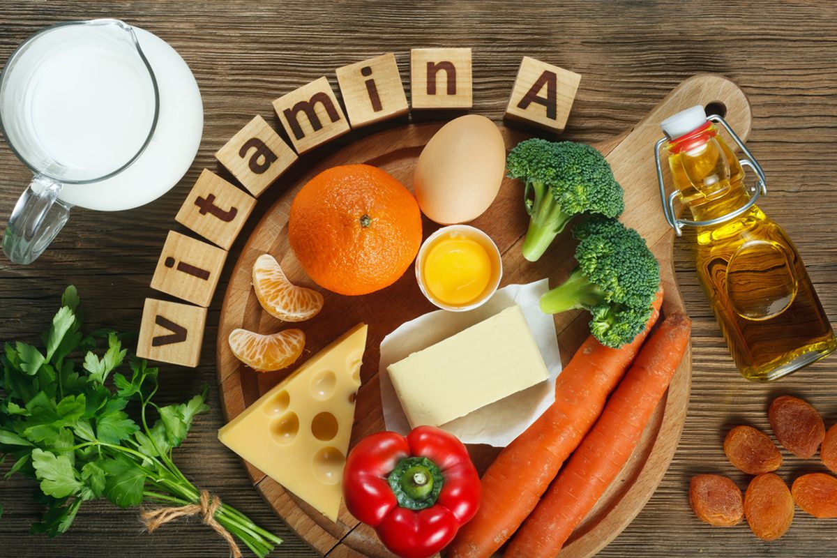 Ilustrasi makanan yang mengandung vitamin A
