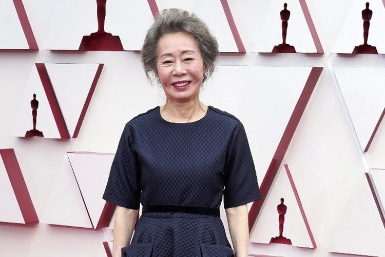 Youn Yuh Jung menghadiri 93rd Annual Academy Awards yang digelar di Union Station, Los Angeles, California, pada 25 April 2021. 