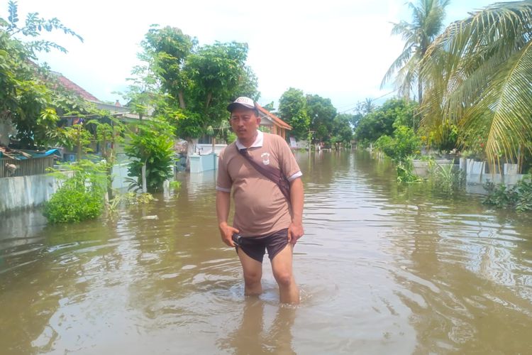 Kondisi genangan air di Desa Rowokangkung Lumajang, Kamis (21/11/2024)