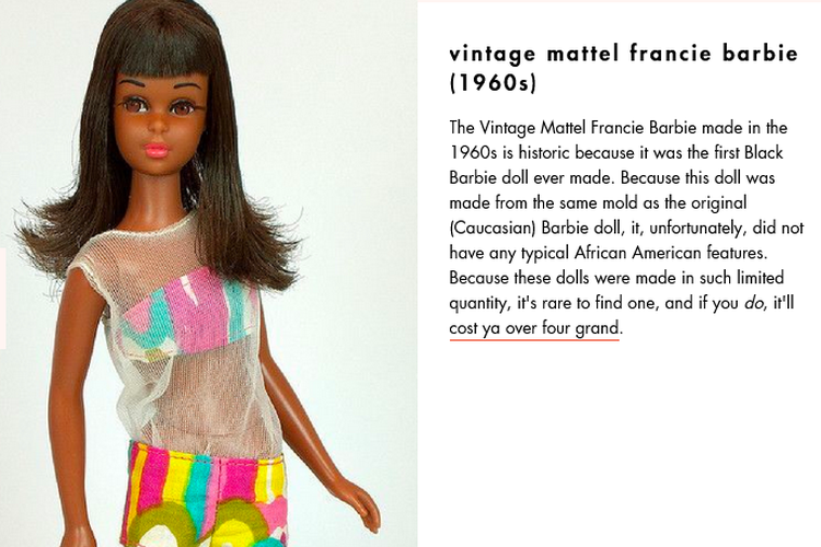 Vintage Mattel Francie Barbie (1960-an)