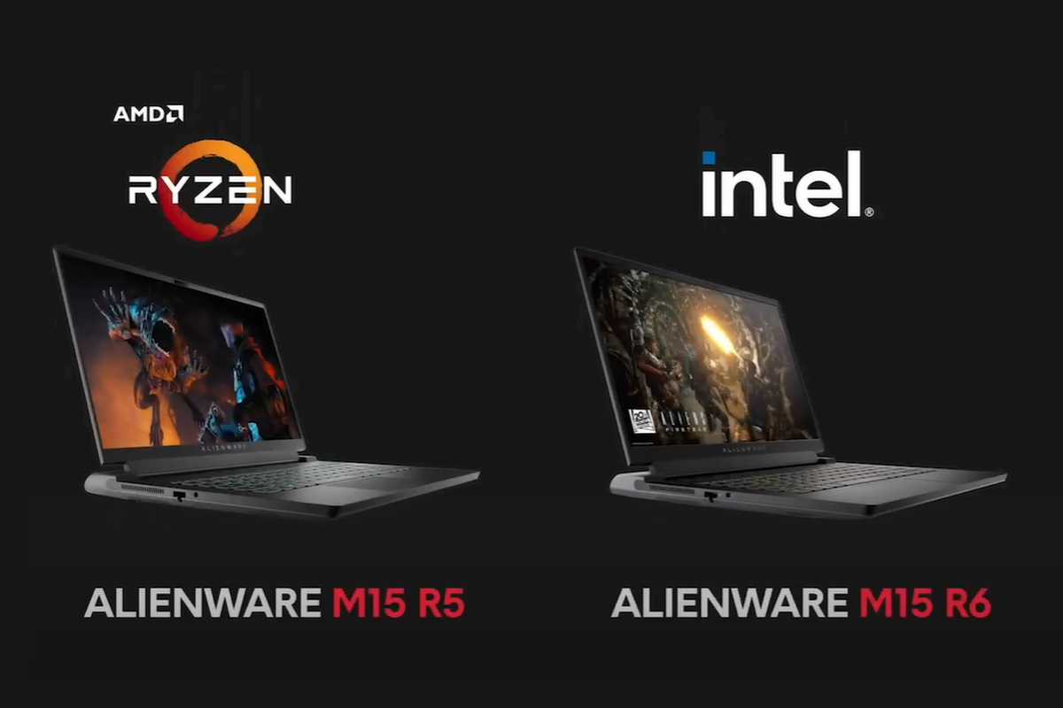 Alienware m15 R5 dan m15 R6.