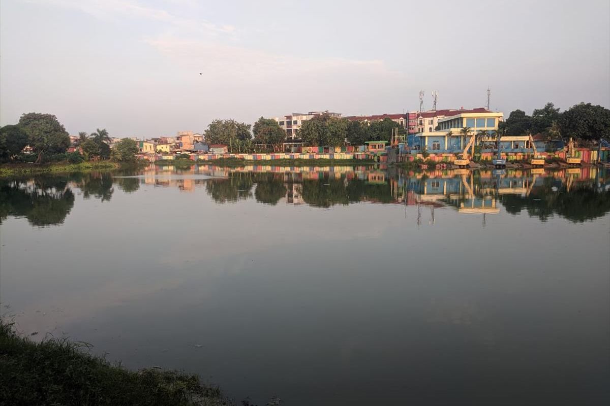 kondisi Danau Sunter yang tetap bersih meski kemarau