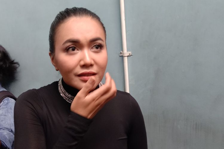 Denada dalam wawancara di Gedung Trans, Mampang Prapatan, Jakarta Selatan, Selasa (16/4/2019).