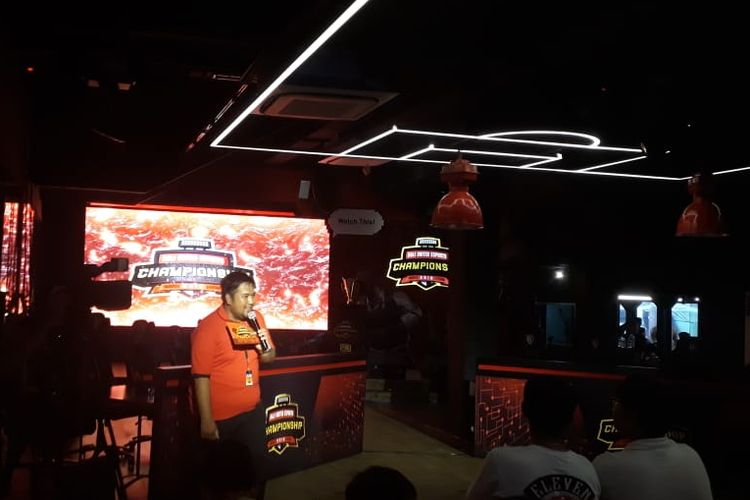 Grand finals Bali United E-Sports Championship digelar di Bali United Cafe, Gianyar, Bali, pada Sabtu (16/3/2019).