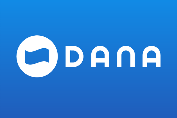 Ilustrasi logo aplikasi DANA