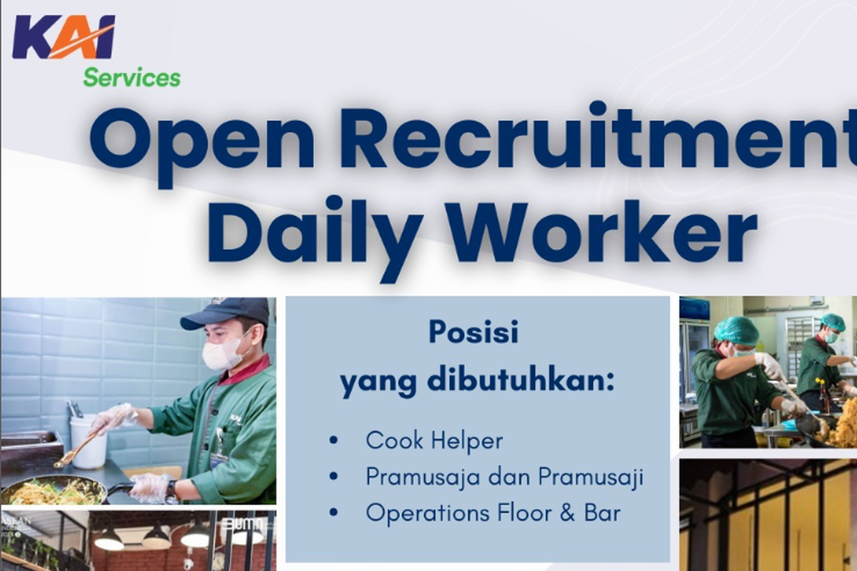 KAI Services Buka Lowongan Kerja hingga 8 November 2024, Simak Kualifikasinya