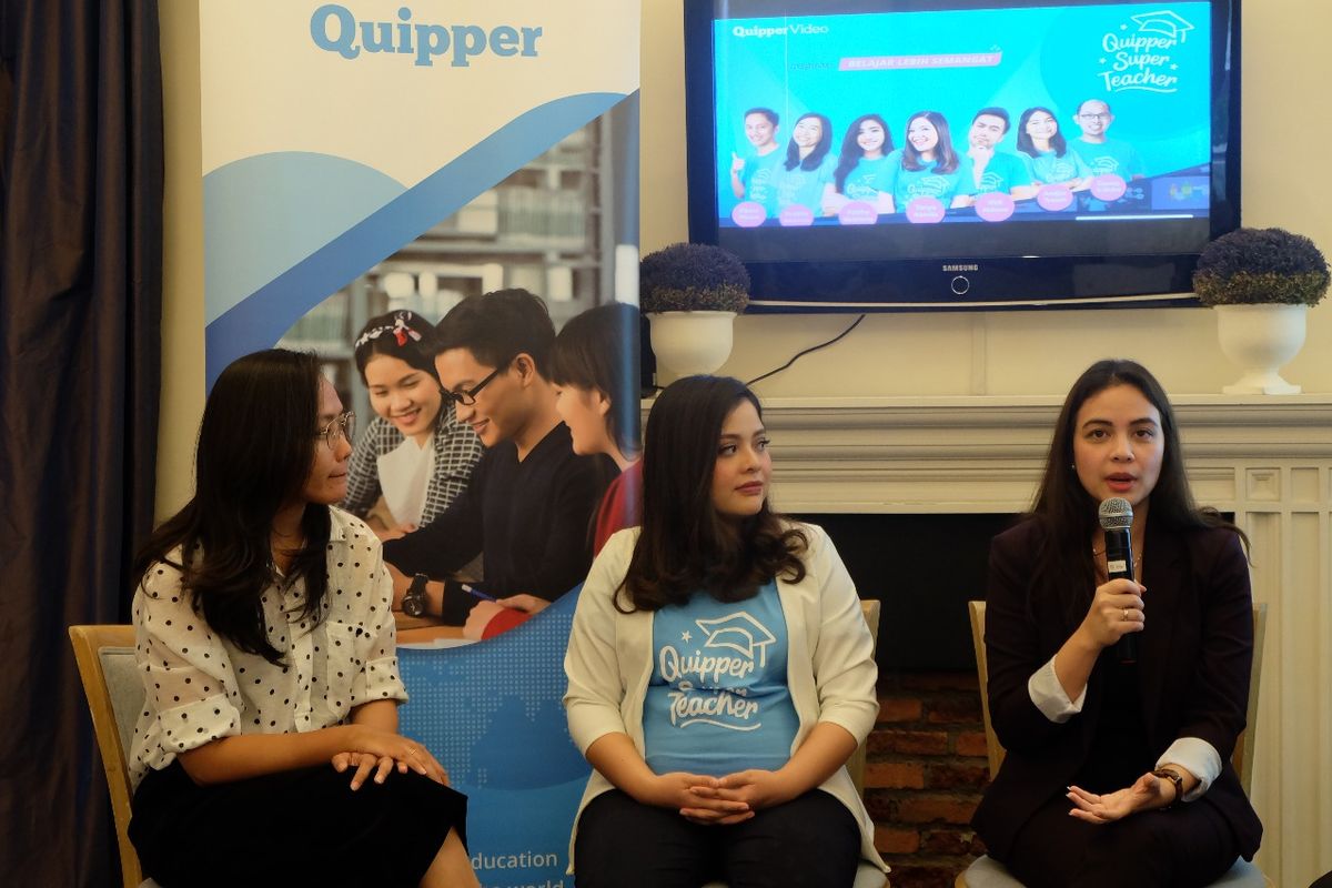 platform edukasi berbasis teknologi Quipper menggelar bincang pendidikan mengangkat tema Pentingnya Kesadaran & Peran Perempuan dalam Pendidikan di Jakarta (27/3/2019).