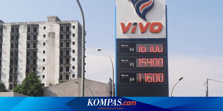 SPBU Vivo Akhirnya Naikkan Harga Revvo 89 Jadi Rp 11.600 Per Liter, Simak Rinciannya - Kompas.com - Kompas.com