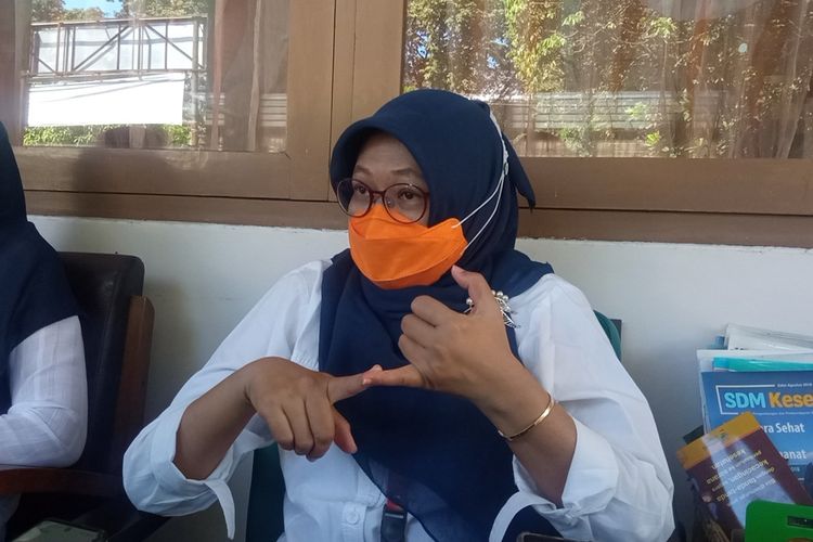 Berty Murtiningsih saat ditemui di Dinkes DIY dan menjelaskan program percepatan vaksin Covid-19 untuk lansia, Rabu (21/4/2021)