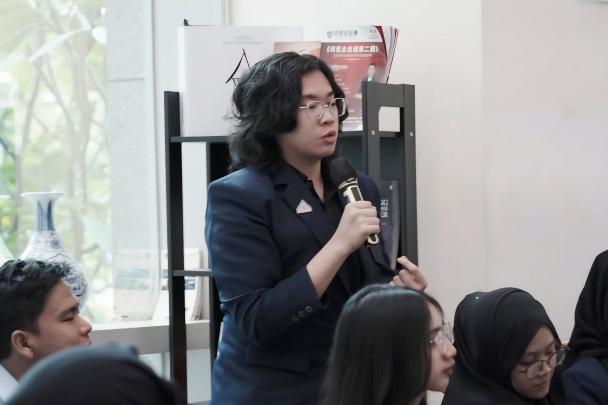 Mahasiswa President University ambil bagian dalam Seminar Nasional Bidang Kontruksi PT Jababeka Tbk (15/5/2025).