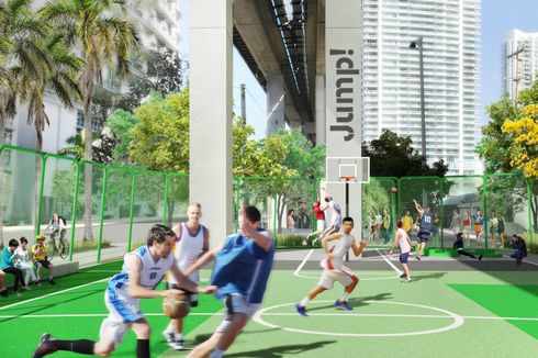 Miami Ubah Area Bawah Jalur Kereta Jadi Taman 