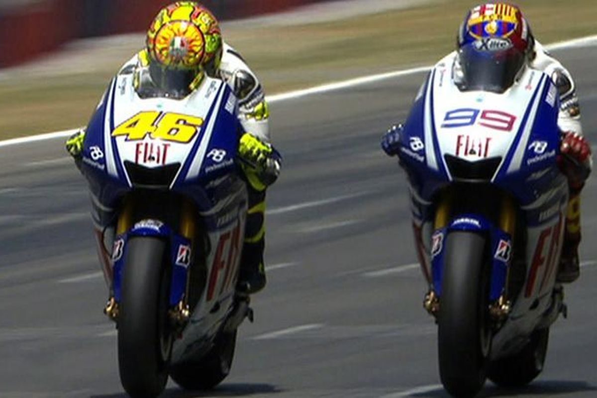 Rossi vs Lorenzo Catalunya 2009