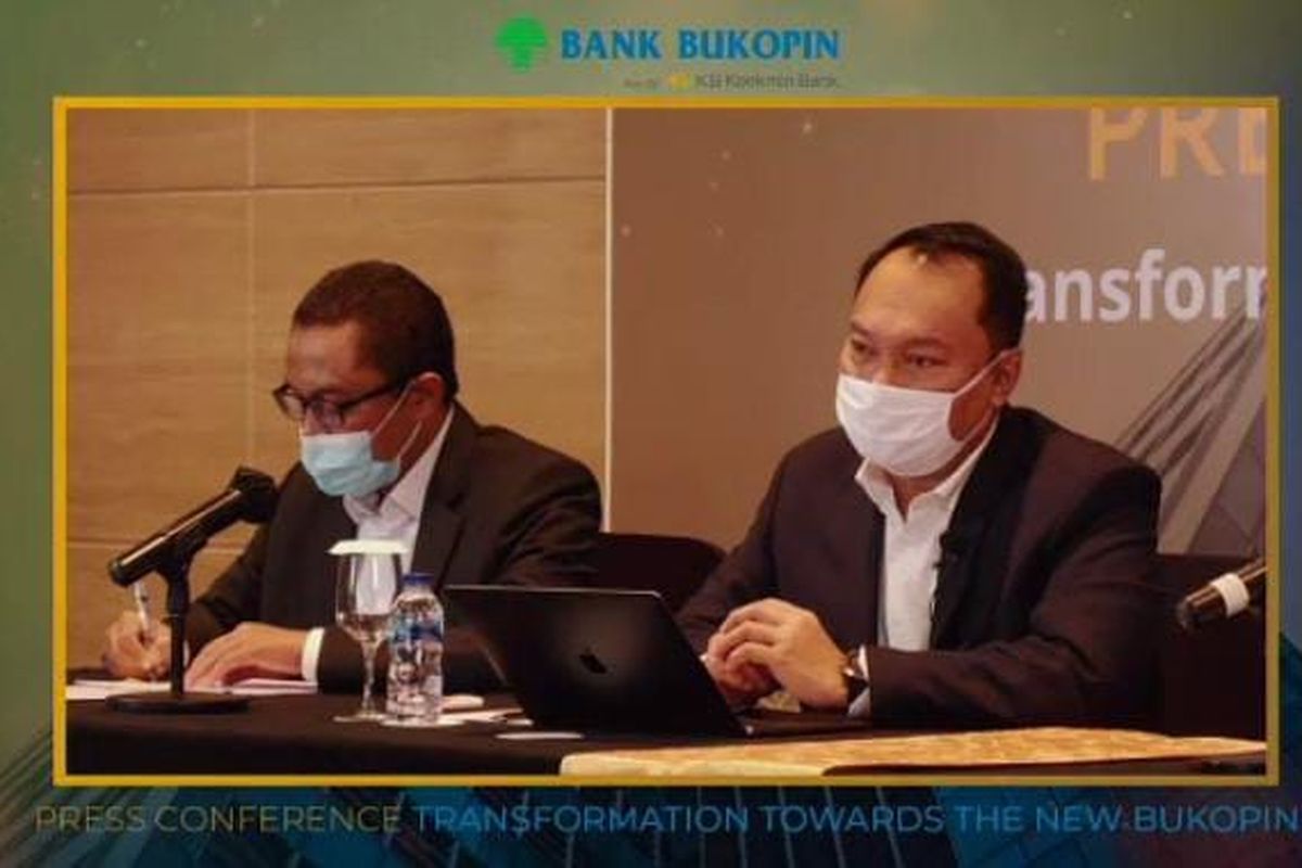 jumpa pers virtual Bank Bukopin, Senin (30/11/2020). (Tangkapan Layar).