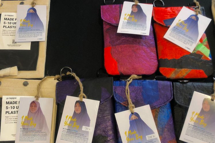 Berbagai produk Rappo yang mencantumkan tag pembuatnya.