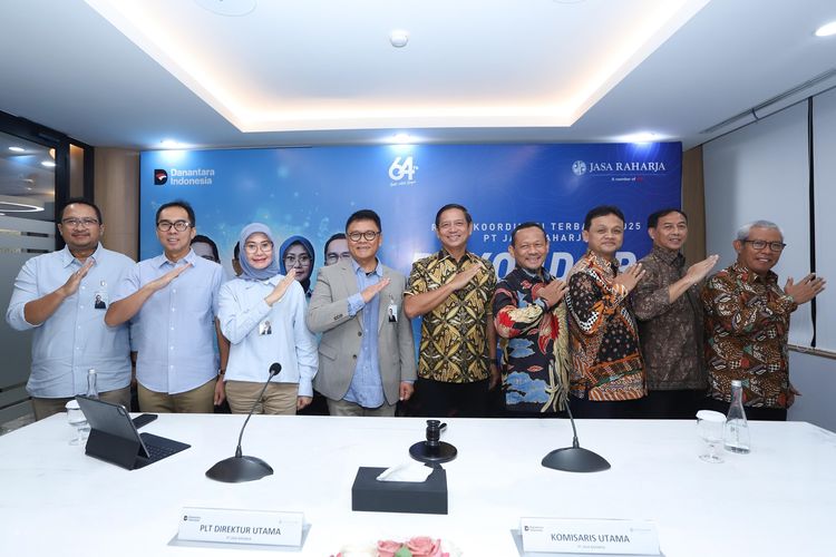 Rapat Koordinasi Terbatas (Rakortas) Tahun 2025 Jasa Raharja yang diadakan pada Selasa, 22 Juli 2025. 