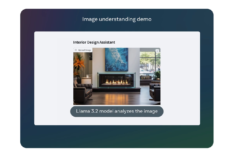 Skenario penggunaan Llama 3.2 di aplikasi asisten Interior Design.