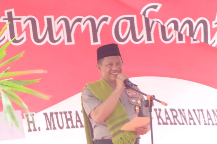Kapolri Jenderal (Pol) Tito Karnavian saat menghadiri acara Tarbiyah PERTI di Jakarta, Sabtu (3/3/2018).