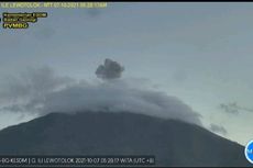 Gunung Ile Lewotolok Kembali Erupsi, Teramati Ada 14 Kali Letusan