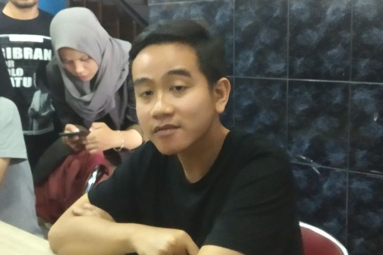 Putra sulung Presiden Jokowi yang juga bakal calon Wali Kota Solo, Gibran Rakabuming Raka.