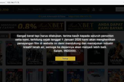 IndoXXI Tutup Januari 2020, Kominfo, Warganet, dan Pelaku Film Angkat Bicara