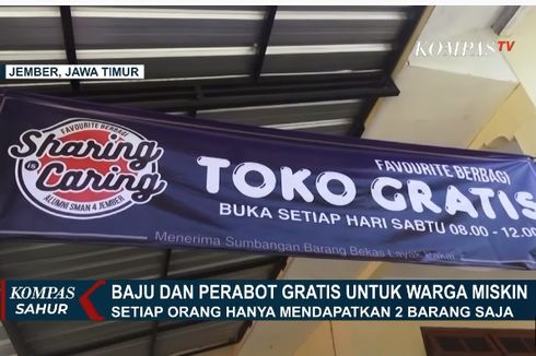 Di Toko Ini Seluruh Baju dan Perabot Digratiskan untuk Warga Miskin, Silakan Dipilih