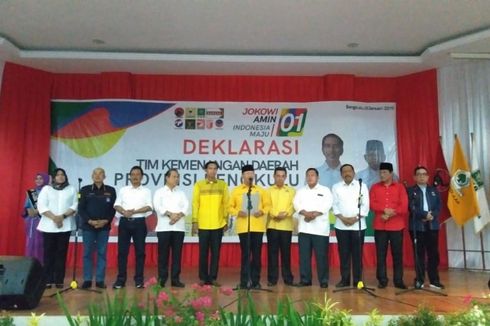 Gubernur Bengkulu dan 9 Bupati Deklarasi Pemenangan Jokowi-Ma'ruf