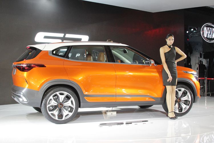 Kia SP Concept mendebut di Delhi Auto Expo, Rabu (7/2/2018). 