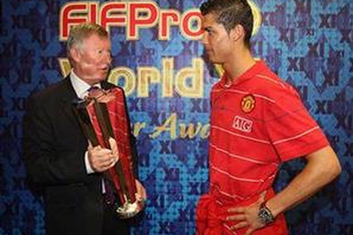 Sir Alex Ferguson dan Cristiano Ronaldo.