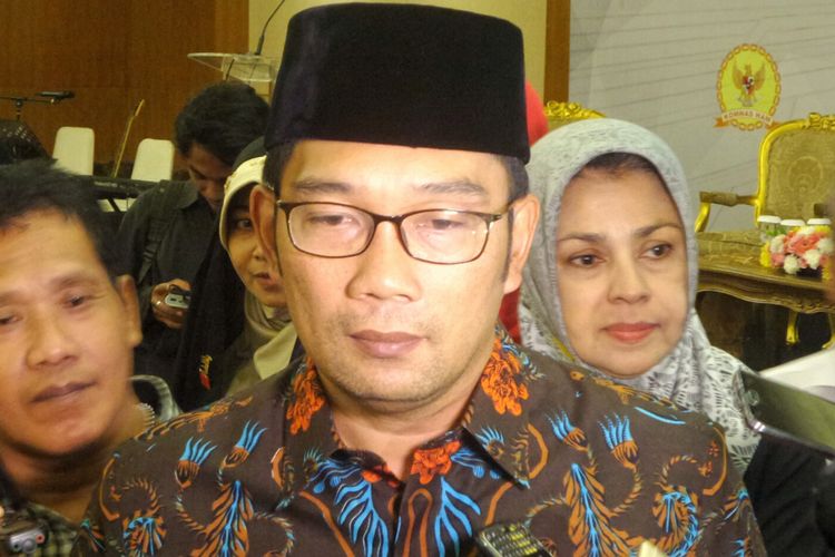 Wali Kota Bandung Ridwan Kamil saat ditemui usai menghadiri Kongres Nasional Kebebasan Beragama dan Berkeyakinan di Balai Kartini, Jakarta Selatan, Kamis (16/3/2017).