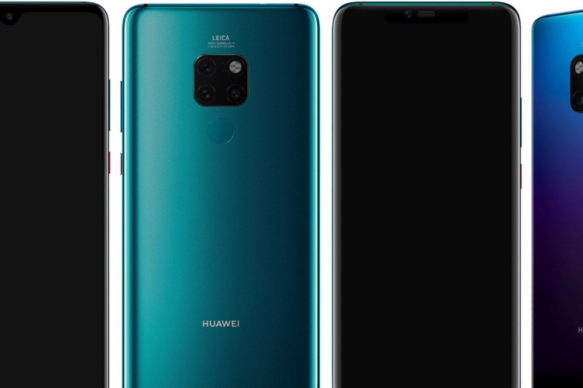 Huawei Mate 20 (kiri) dan Mate 20 Pro (kanan)