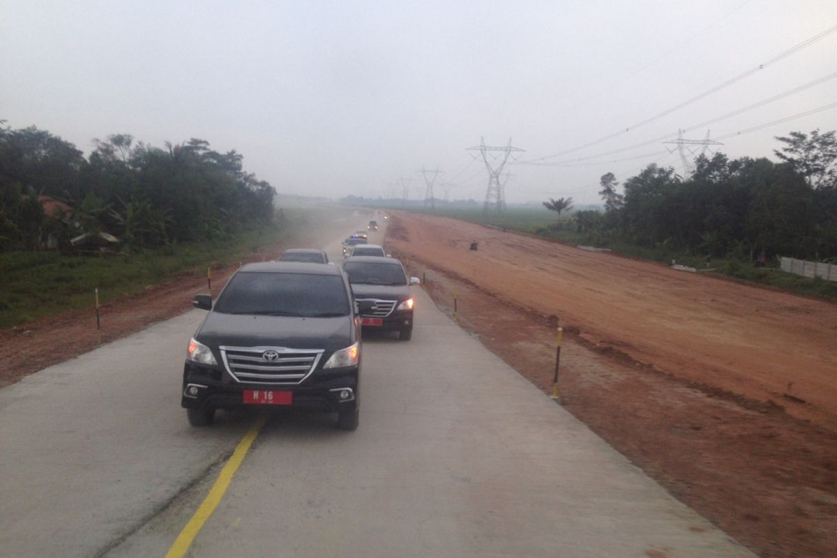 KOndisi terkini Tol batang-Semarang, Kamis (16/6/2017).