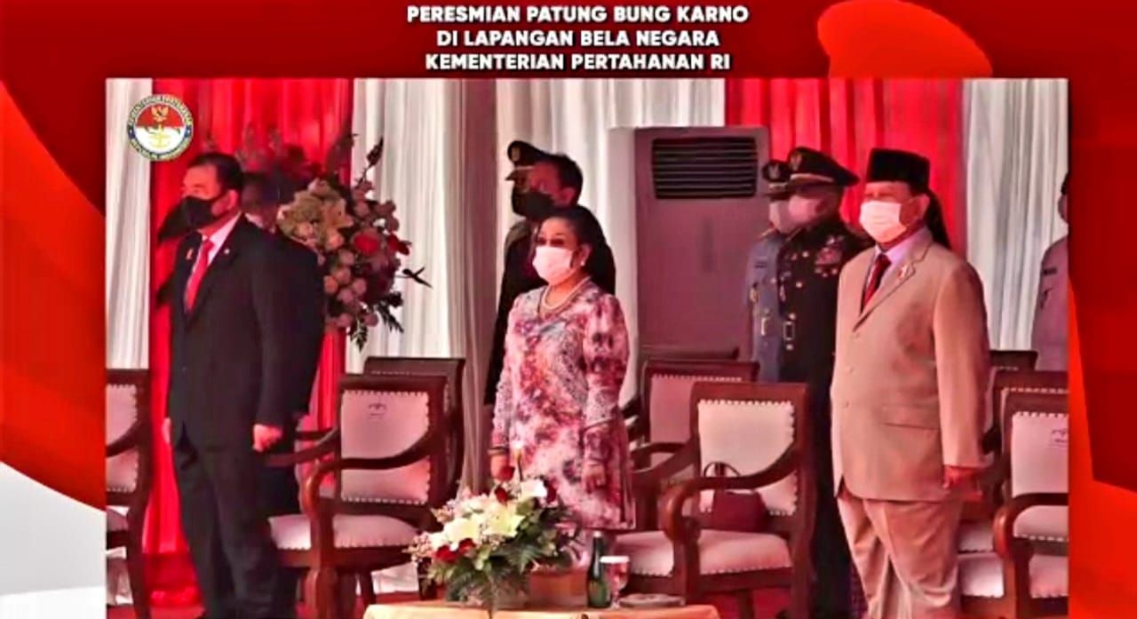 Janji Prabowo ke Megawati soal Patung Bung Karno yang Akhirnya Diresmikan 