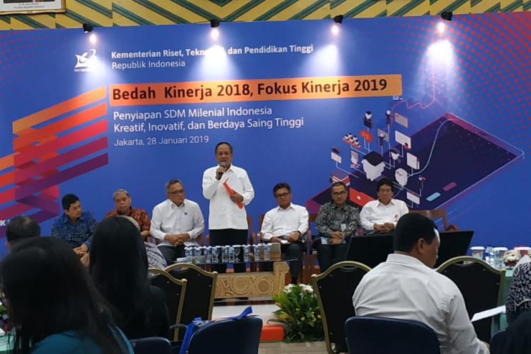 Kemenristekdikti menggelar acara Bedah Kinerja 2018 dan Fokus Kinerja 2019 mengangkat tema Penyiapan SDM Milenial Indonesia Kreatif, Inovatif dan Berdaya Saing Tinggi.