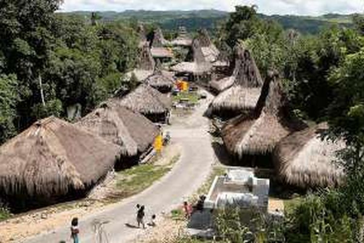 Kampung Adat Prai Ijing, Kecamatan Waikabubak, Sumba Barat, Nusa Tenggara Timur.