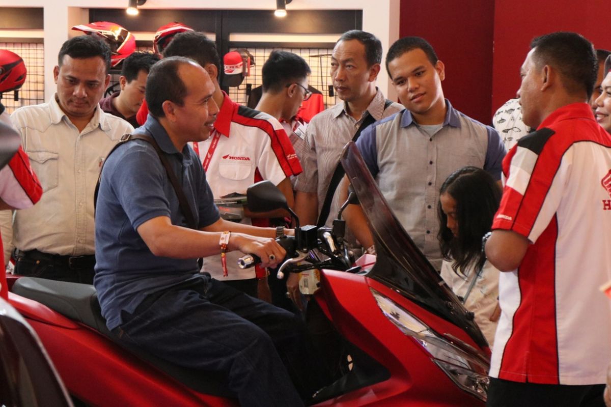 Astra Honda Motor (AHM) di IIMS 2018.