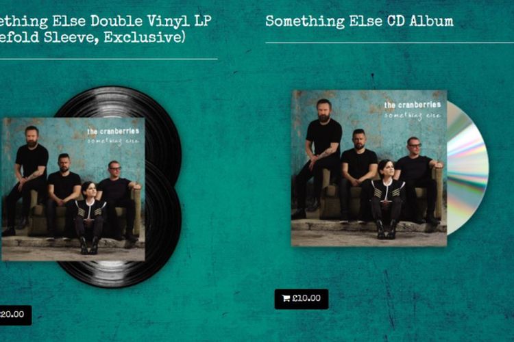 Sampul album Something Else dari The Cranberries yang dirilis dalam dua versi, yaitu CD dan vinyl.
