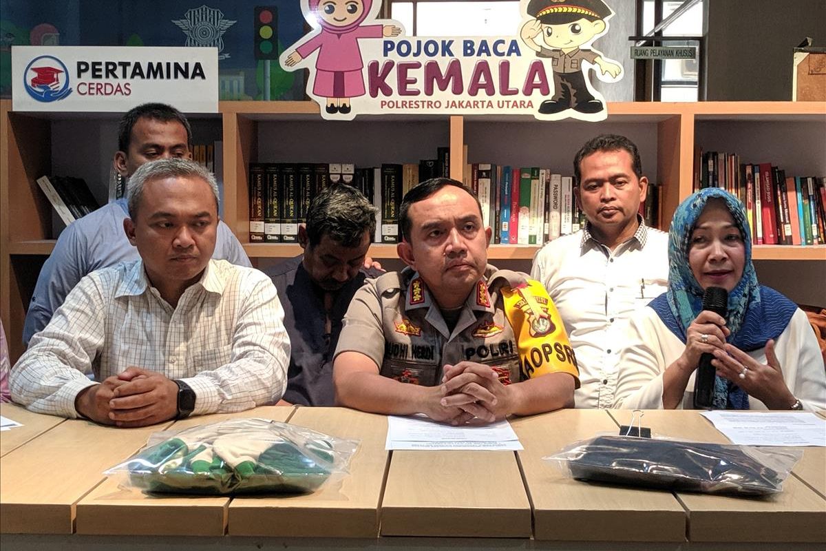 press release kasus pencabulan siswi oleh guru olahraga di Polres Metro Jakarta Utara