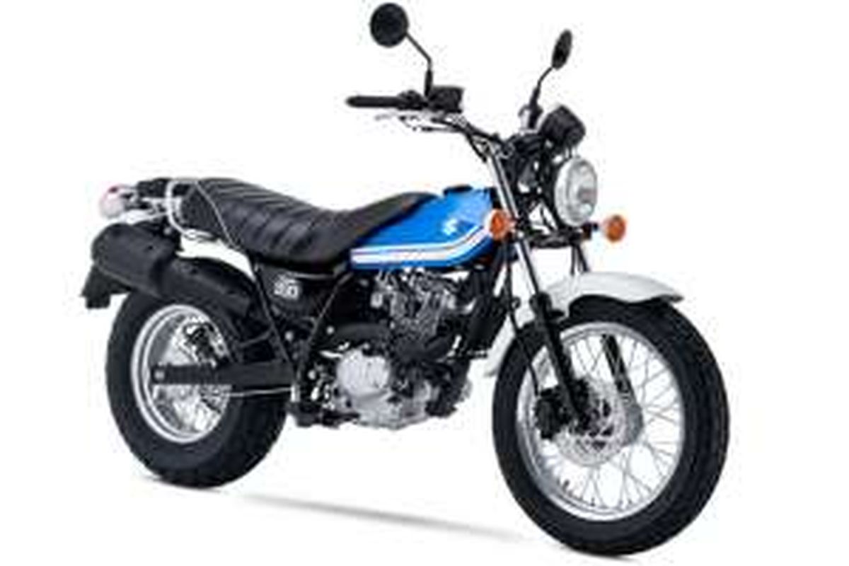 Suzuki VanVan 200, tunggangan model scrambler berkapasitas mesin kecil.