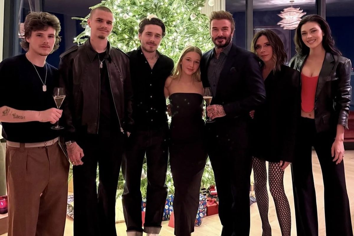 Momen kebersamaan keluarga Beckham dengan sang menantu Nicola Peltz.